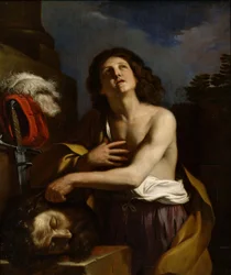 David mit dem Kopf von Goliath